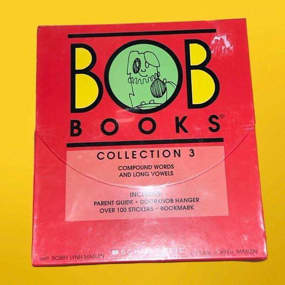 Sealed Bob Books Collection 3 Compound Words And Long Vowels (Red Box) - Picture 1 of 4